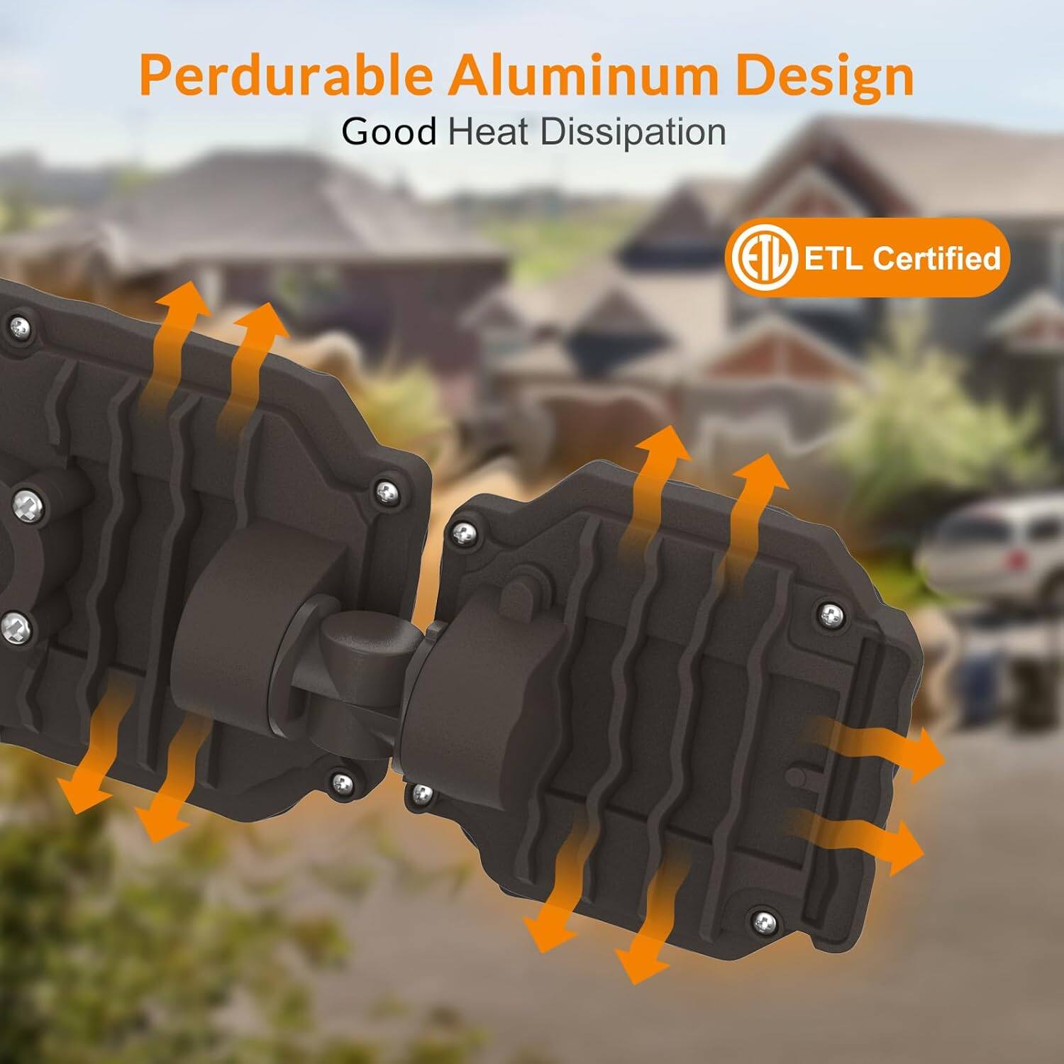 Perdurable Aluminum Design  
Good Heat Dissipation  
ETL Certified
