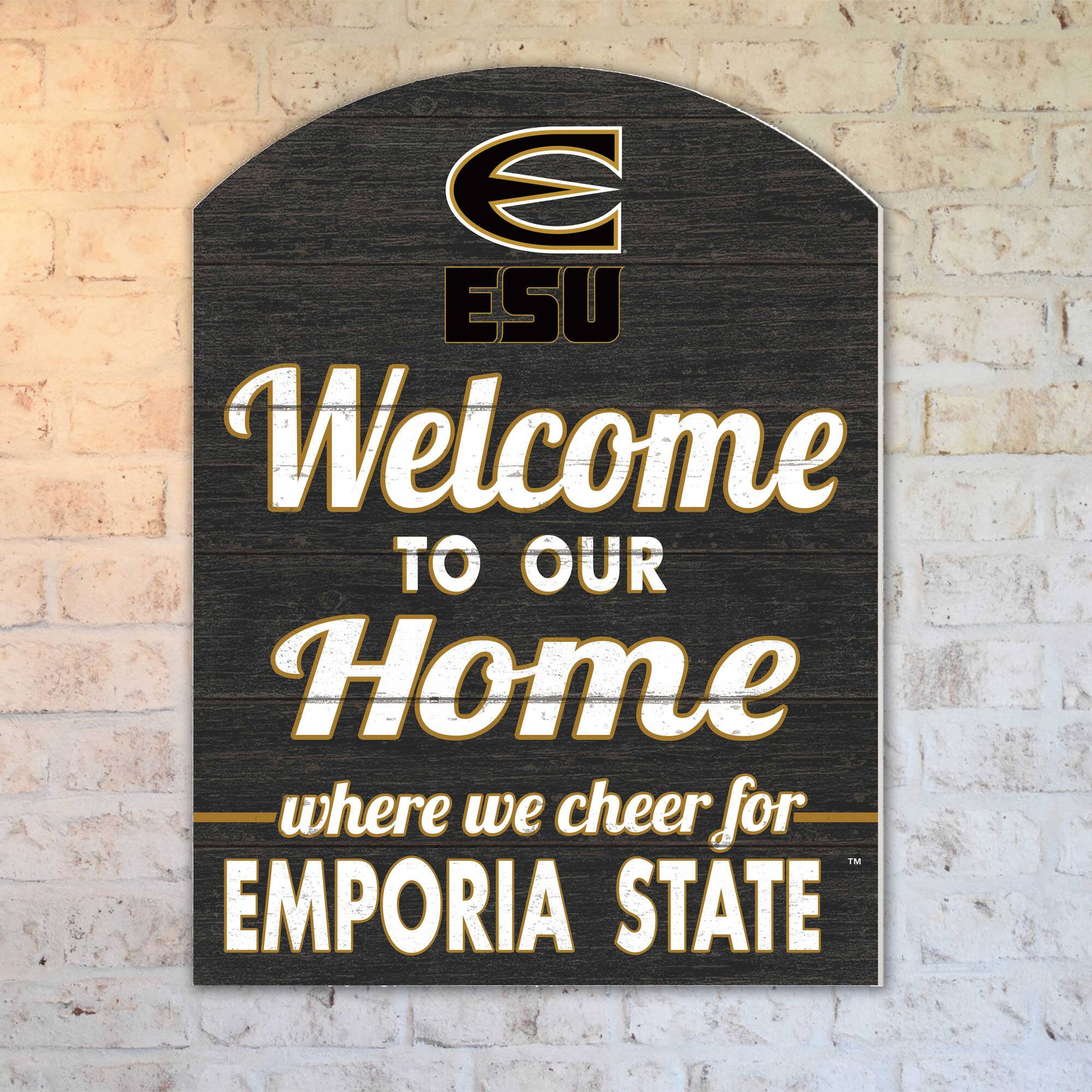 ESU  
Welcome to our Home  
where we cheer for EMPORIA STATE