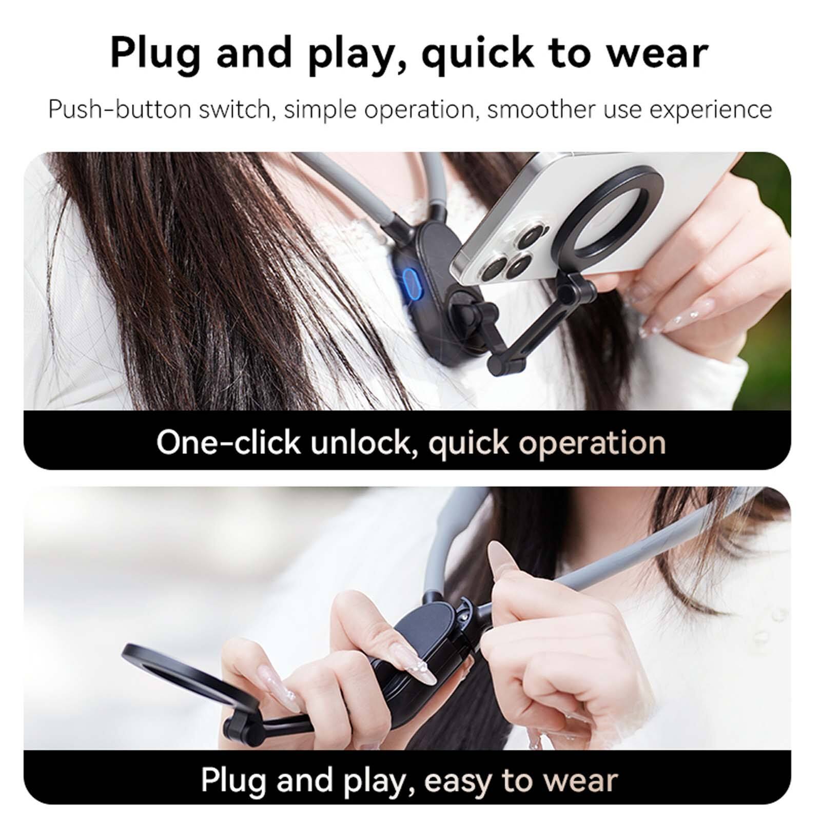 Plug and play, quick to wear

Push-button switch, simple operation, smoother use experience

One-click unlock, quick operation

Plug and play, easy to wear