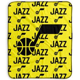 Pegasus - Utah Jazz 50" x 60" Repeat Wordmark Fleece Blanket - Multicolor