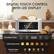DIGITAL TOUCH CONTROL WITH LED DISPLAY
SCAVULINE
Geek Chef
- Countdown timer
- CANCEL
- DEFROST
- REHEAT
- POWER
6 Browning Levels
5 Bread Types
3 Extra Functions: Bagel, White, Waffle, Muffin, Grain