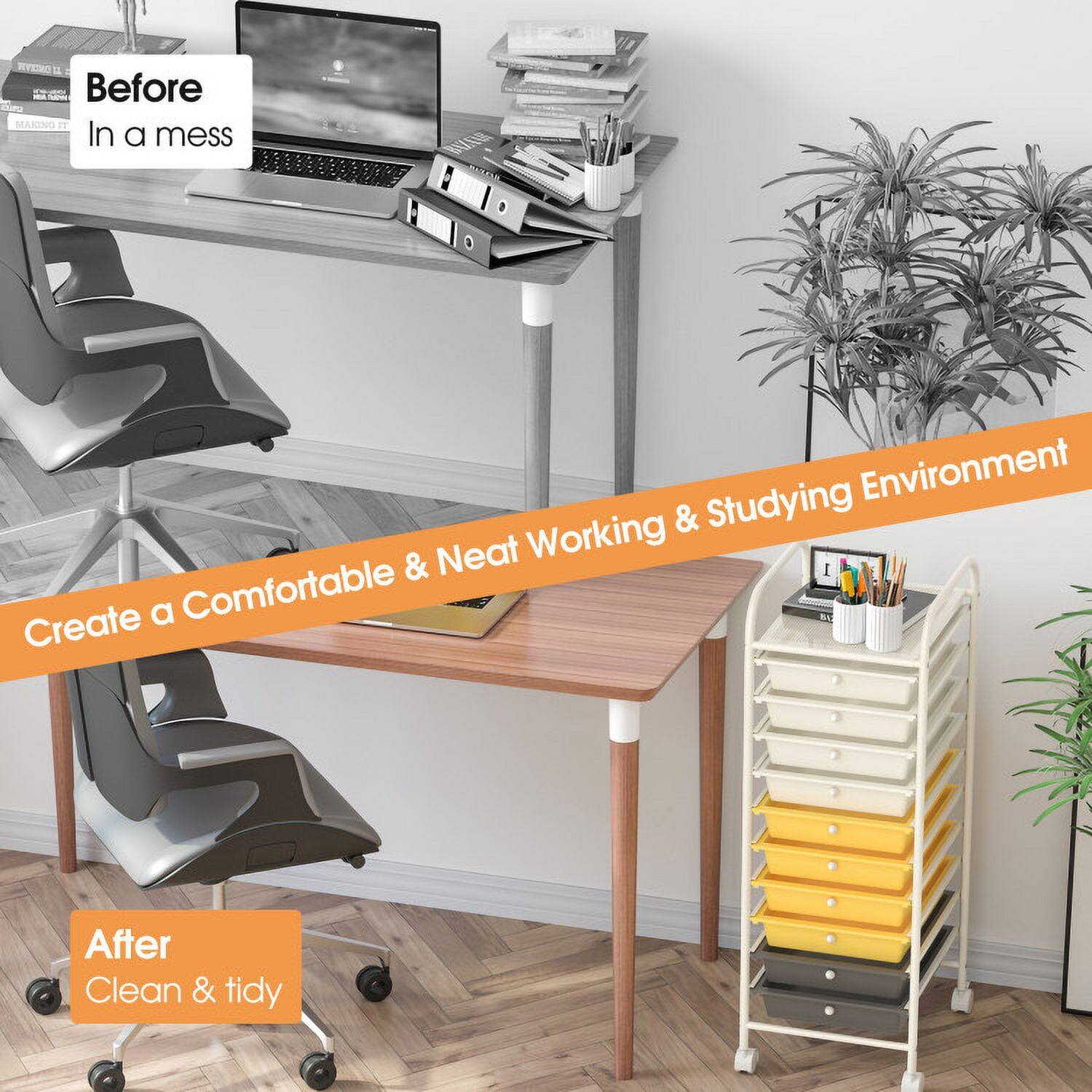 Before  
In a mess  

Create a Comfortable & Neat Working & Studying Environment  

After  
Clean & tidy