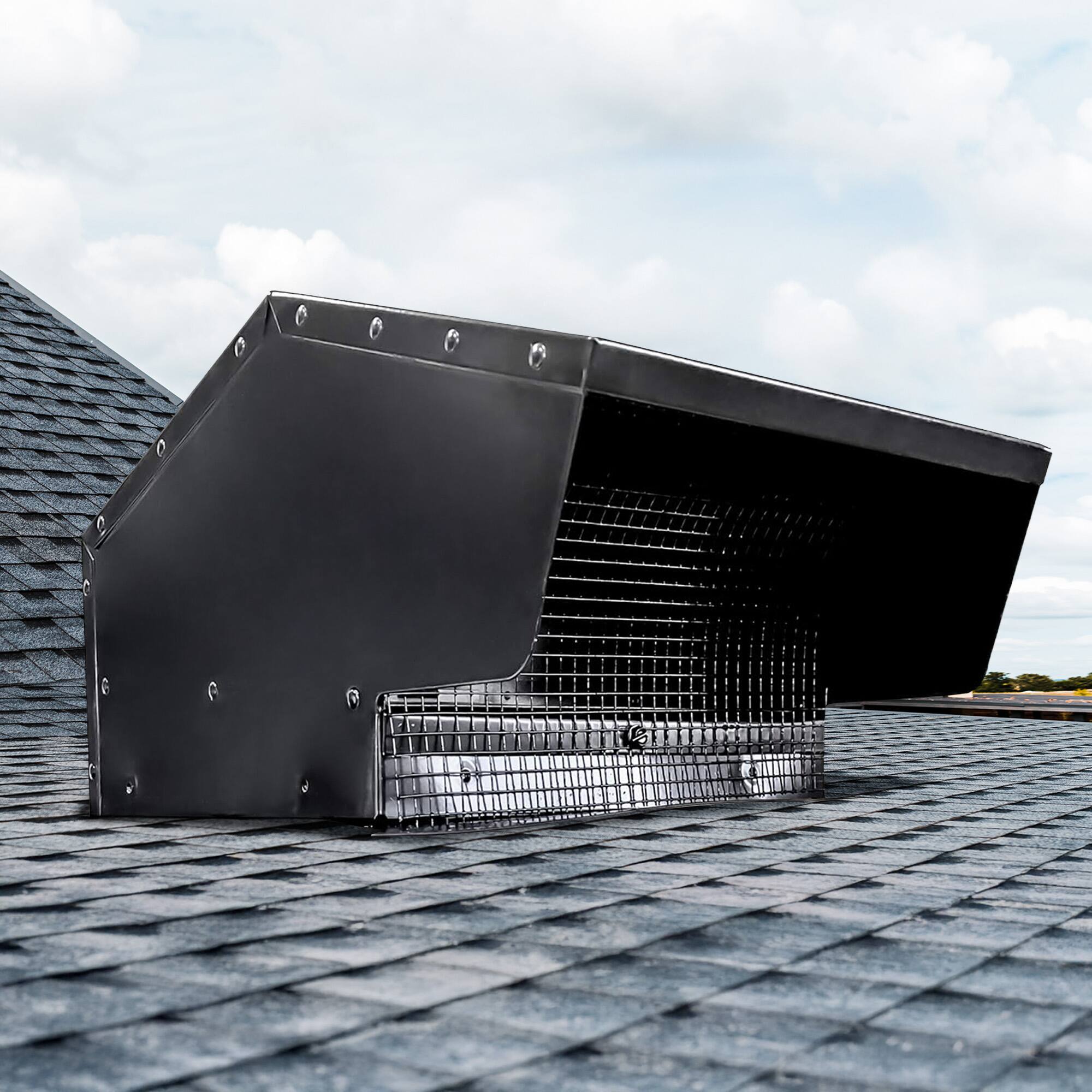 Alt View 4. Builder's Best - Builder's Best Galvanized Steel Roof Vent Cap with 6" Collar & Removable Screen.
