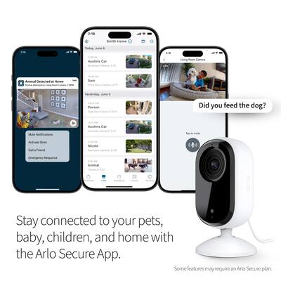 Arlo Essential 1 Camera Indoor Wired HD Security Camera (2nd