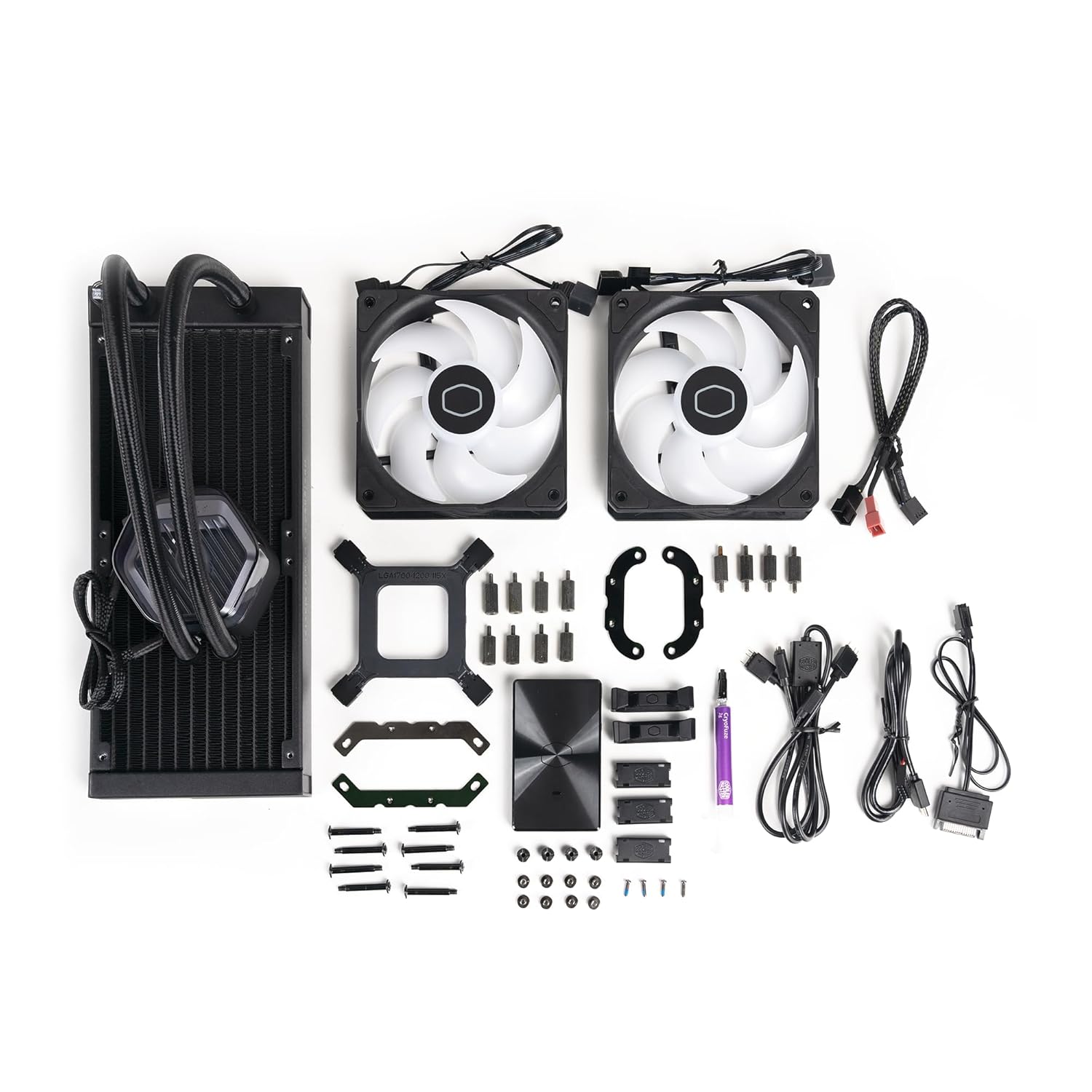 Back. Cooler Master - Cooler Master MLX-D24M-A25PZ-R1 240 Atmos High Performance Close-Loop AIO Liquid Cooler - Black.