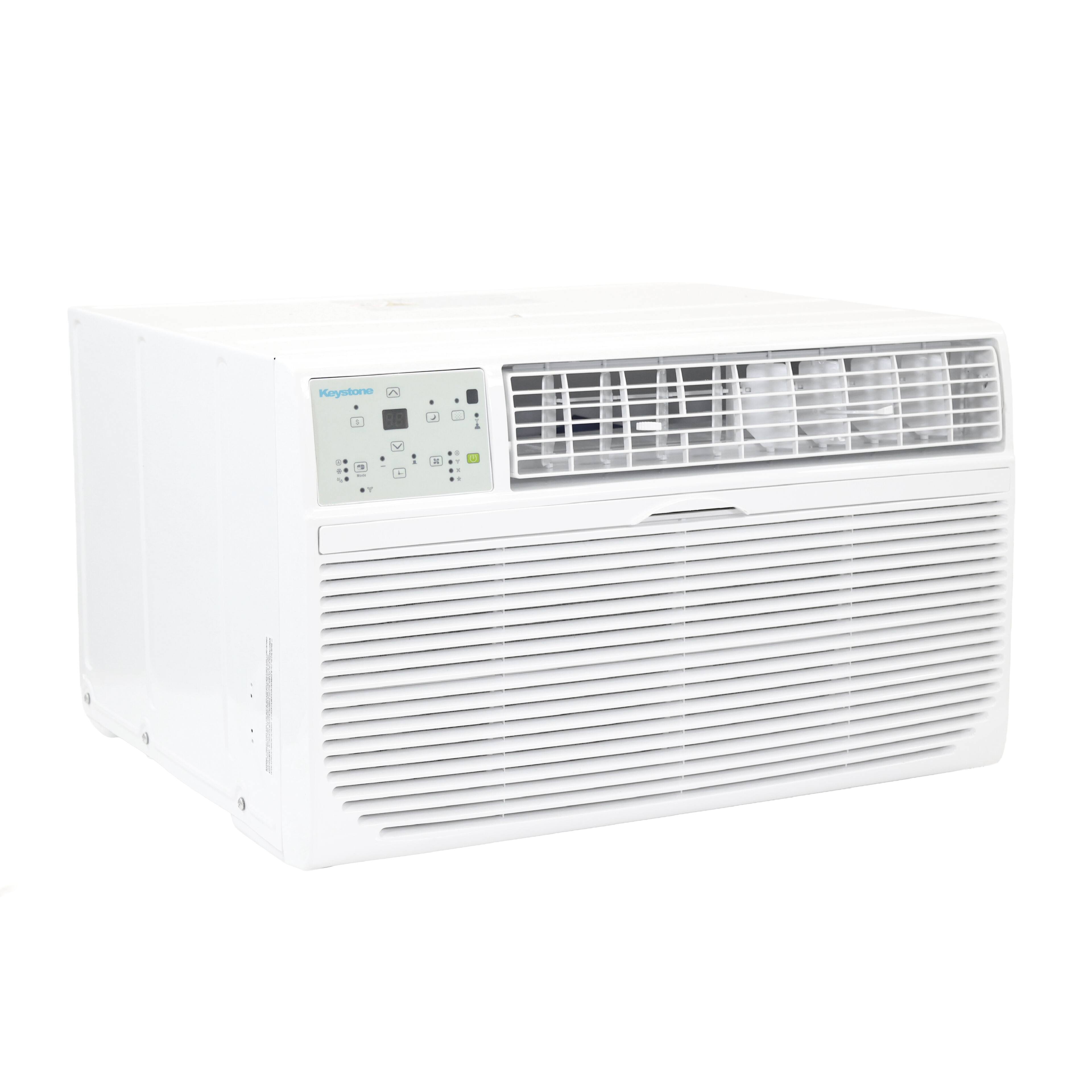 Alt View 5. Keystone - Energy Star 12,000 BTU 230V Through-the-Wall Air Conditioner with Follow Me LCD Remote Control - White.