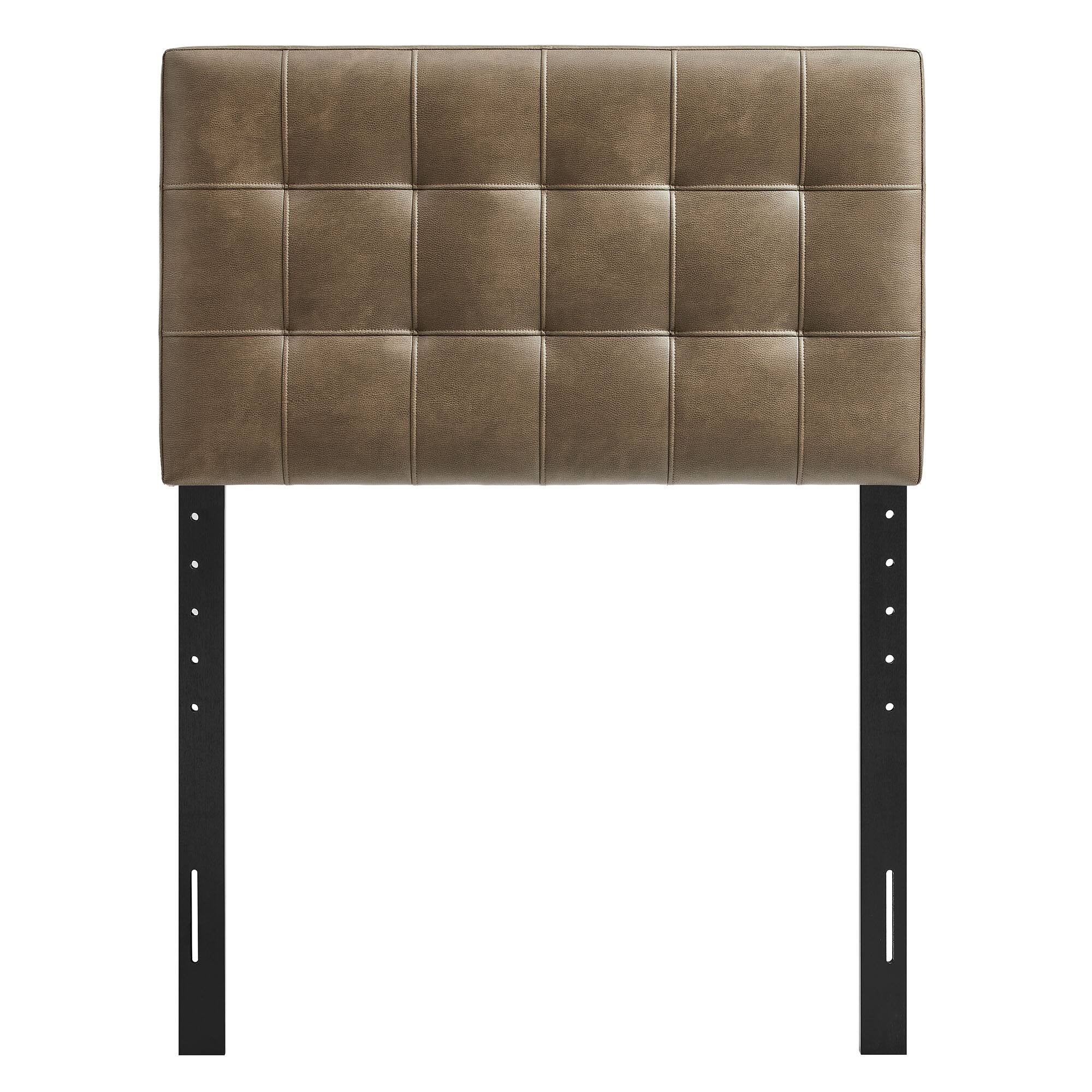 Alt View 2. Modway - Lily Upholstered Vinyl Headboard by Modway - Mushroom.