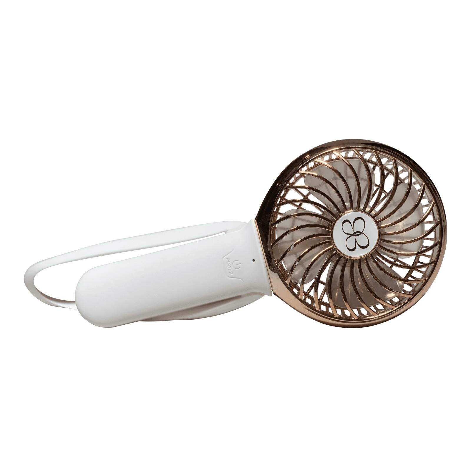 Front. BuggyGear - 3-Speed Turbo Fan and Flashlight - White/Rose Gold.