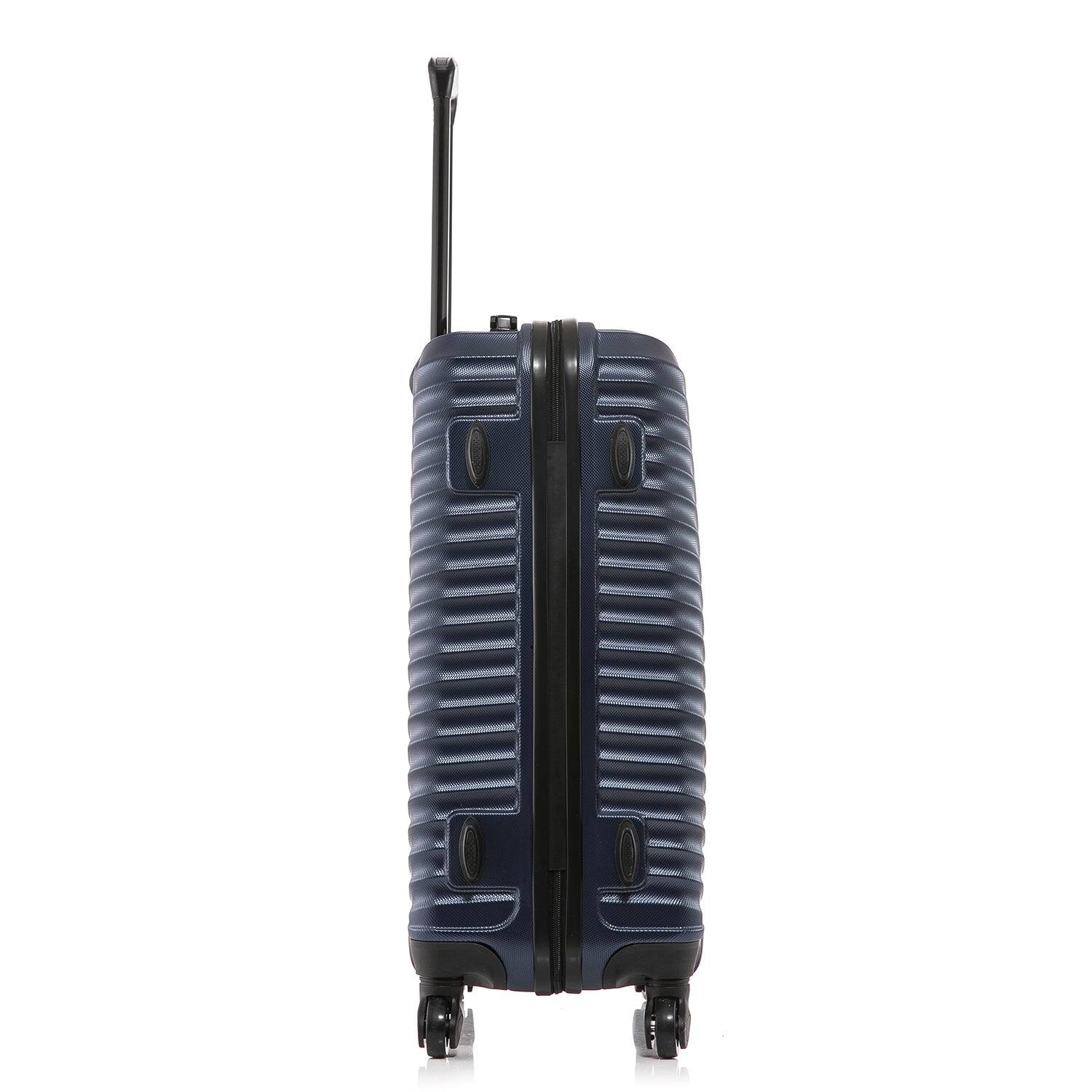 Alt View 3. DUKAP - Adly Lightweight Hardside Spinner Luggage 24" - BLUE.