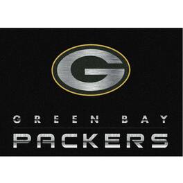 Imperial - Green Bay Packers 3'10'' x 5'4'' Chrome Rug - Black