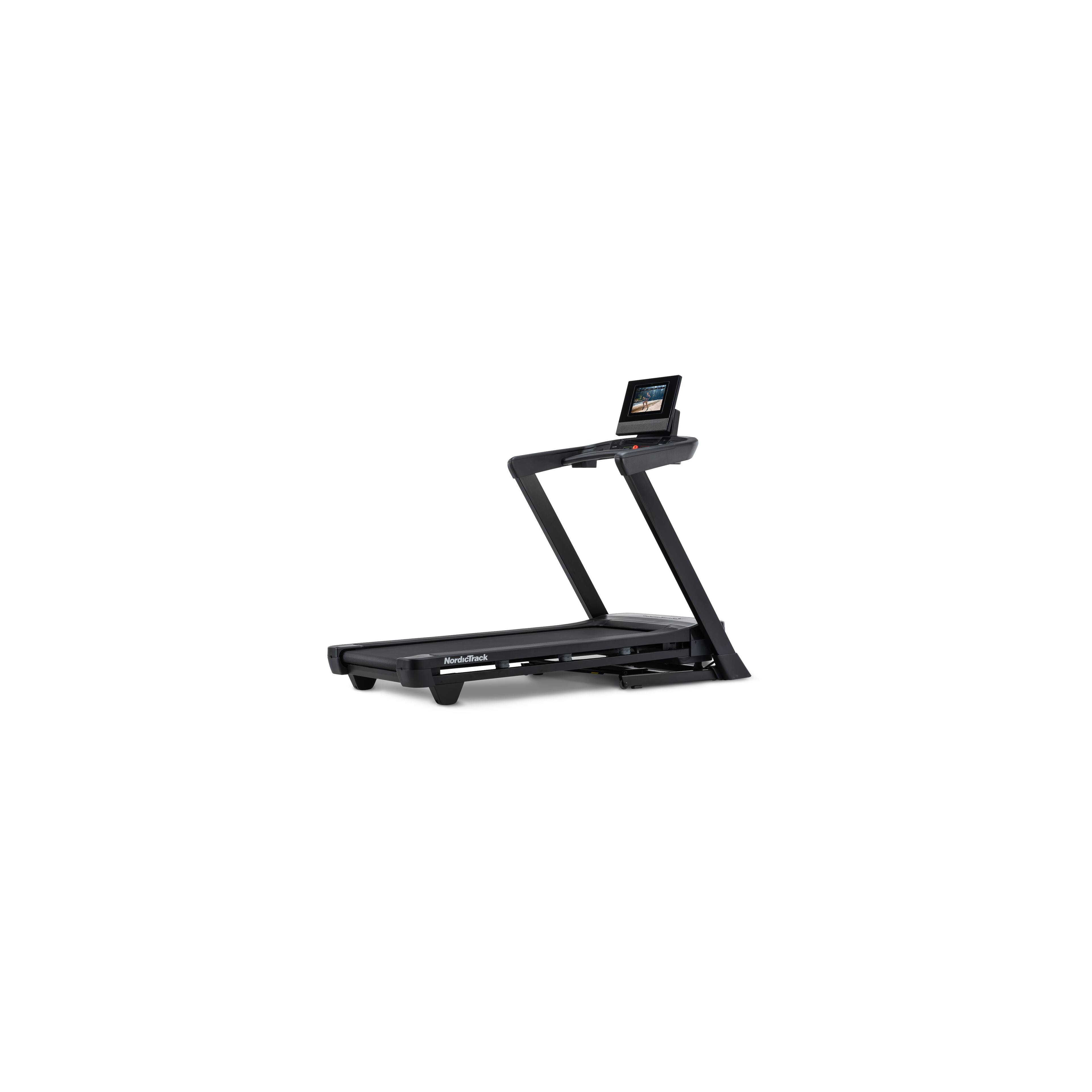NordicTrack - T Series 10 Treadmill with 10" Tilting Touchscreen and Compact Design - Black