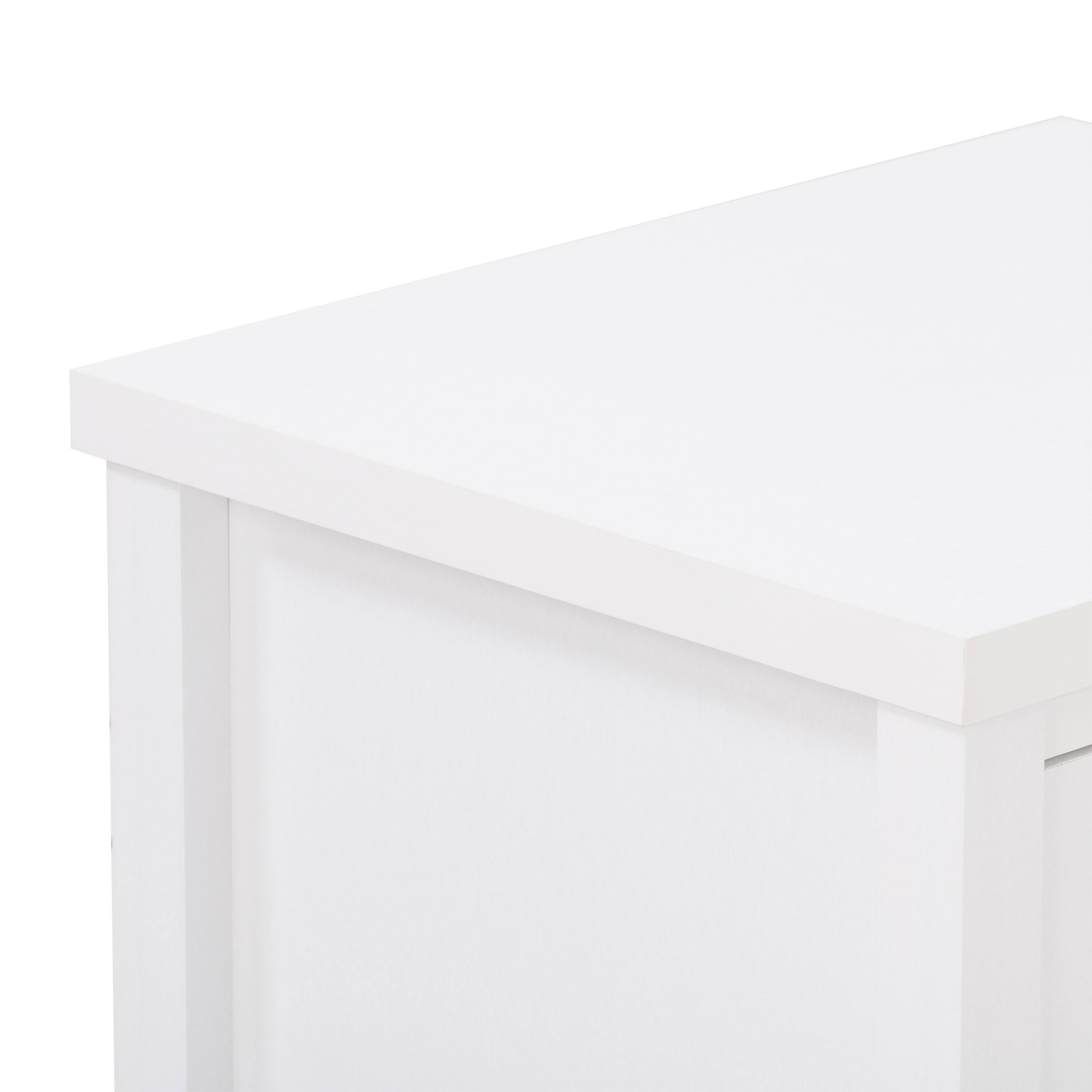 Alt View 16. CorLiving - Boston 2-Drawer Night Stand - White.