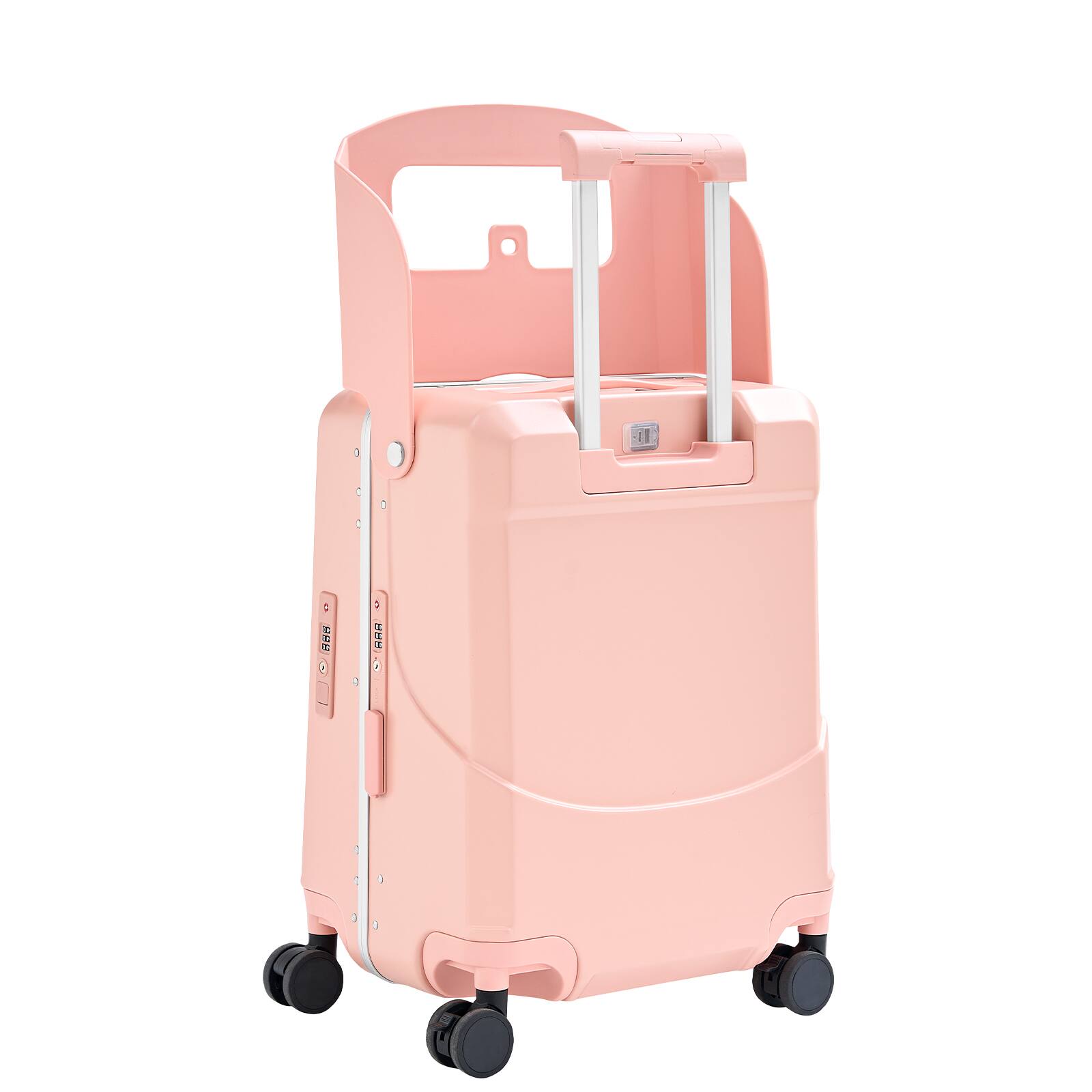 Alt View 1. Circus Cirle - 20-inch Lightweight Carry-on Luggage - Pink.