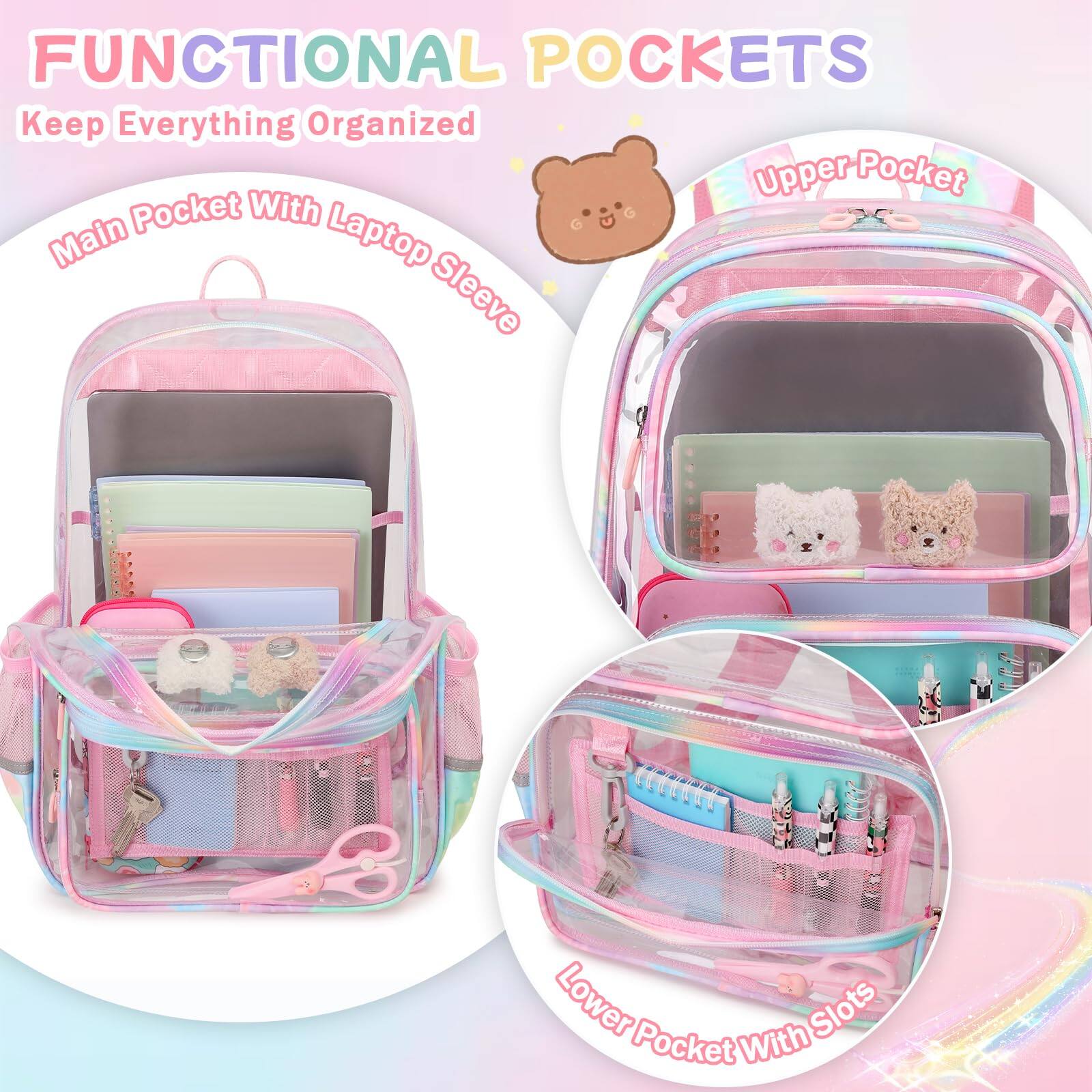 FUNCTIONAL POCKETS  
Keep Everything Organized

Main Pocket With Laptop Sleeve

Upper Pocket

Lower Pocket With Slots