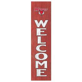 Jardine - Marist Foxes 12'' x 48'' Welcome Outdoor Leaner - Red