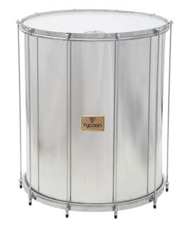 Tycoon Percussion - 20" Surdo, Aluminum Shell, Durable Synthetic Head, 10 Tuning Lugs, Produces Deep Booming Bass Sounds, Samba, Axé