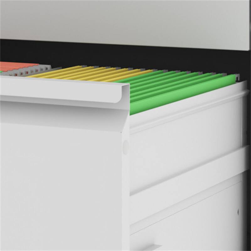 Alt View 9. HTUTWOO - 2 Drawer Lateral File Cabinet with Lock - Metal Filing Cabinet for Home,Steel Wide Horizontal Filing Cabinets for Letter - White.