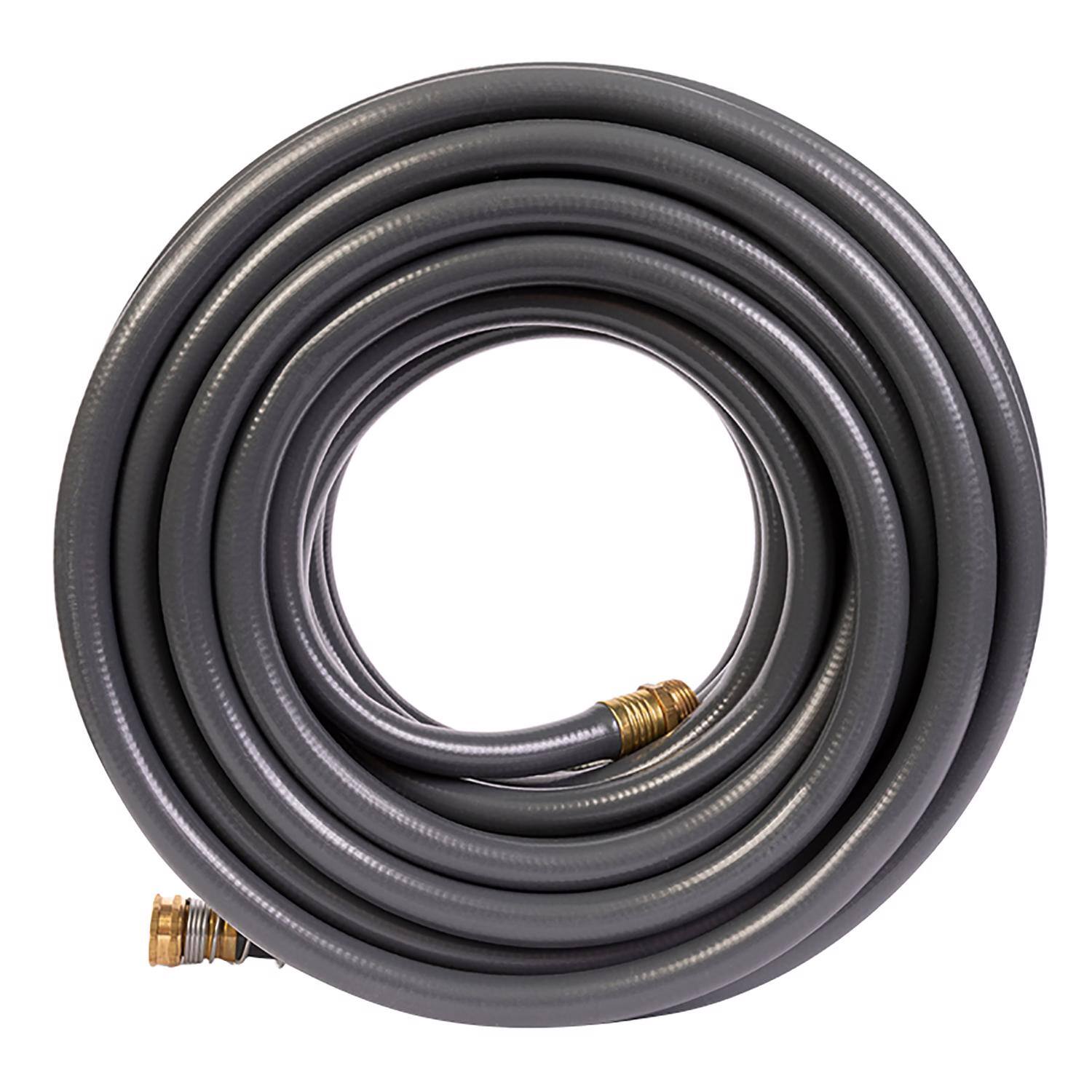Left. Gilmour - Gilmour Flexogen 5/8 in D X 75 ft L Heavy Duty Premium Grade Garden Hose.