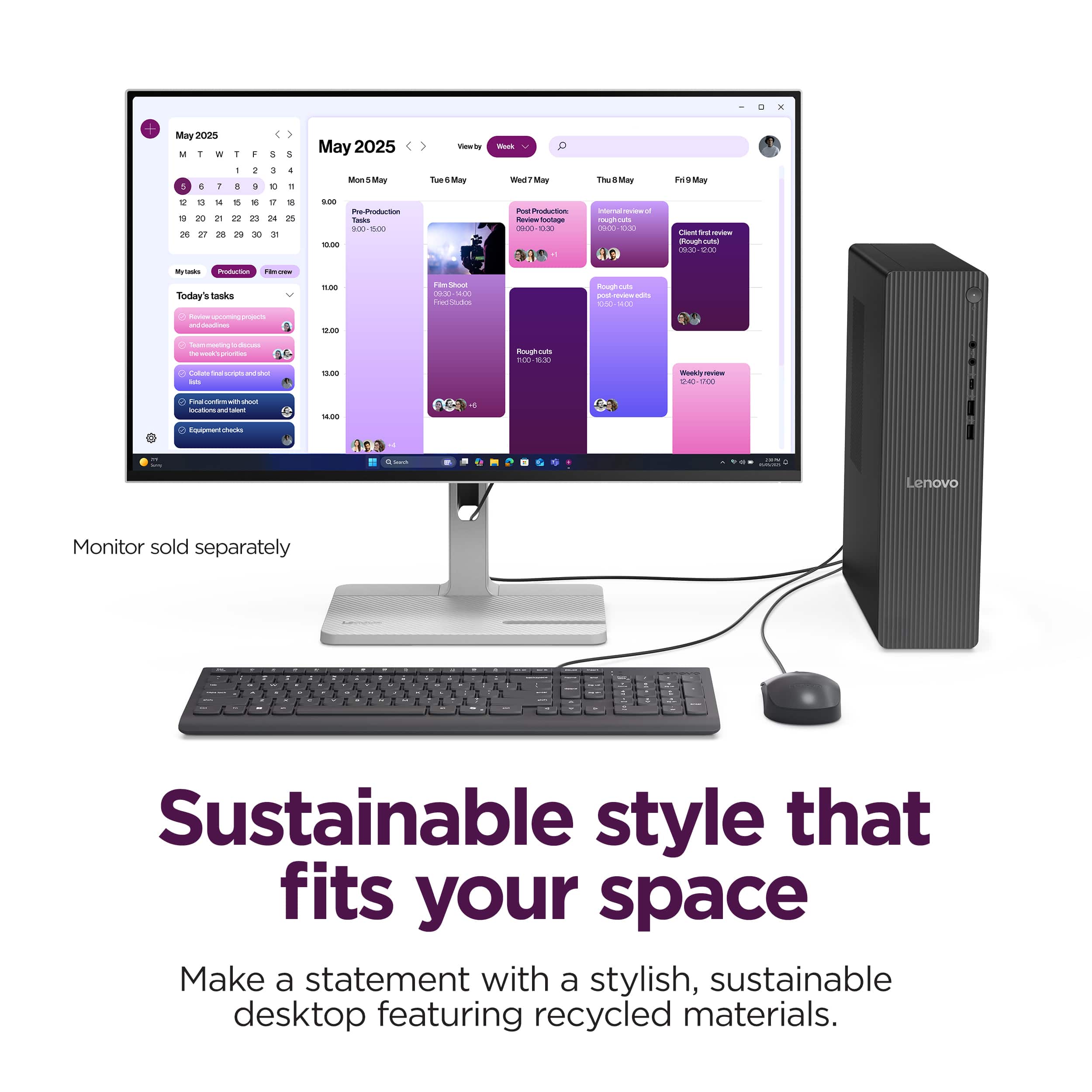 Lenovo IdeaCentre Tower Desktop Intel Core Ultra 5 Processor