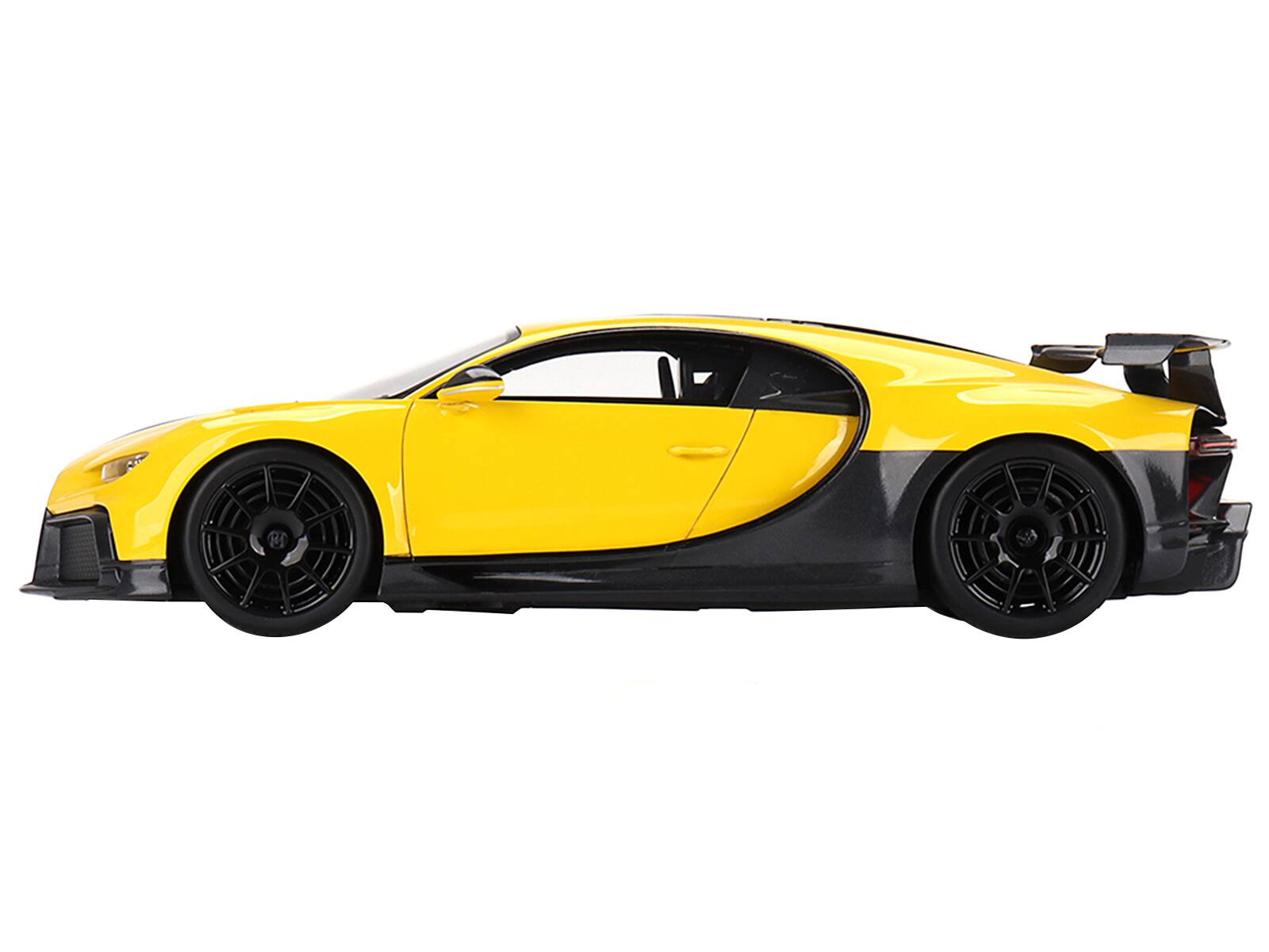 Left. Top Speed - Bugatti Chiron Pur Sport Yellow and Black 1/18 Model Car by Top Speed - Yellow and Black.