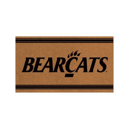 Front. Evergreen Enterprises - Cincinnati Bearcats 28" x 16" Primary Logo Outdoor Coir Entryway Mat - Multicolor.