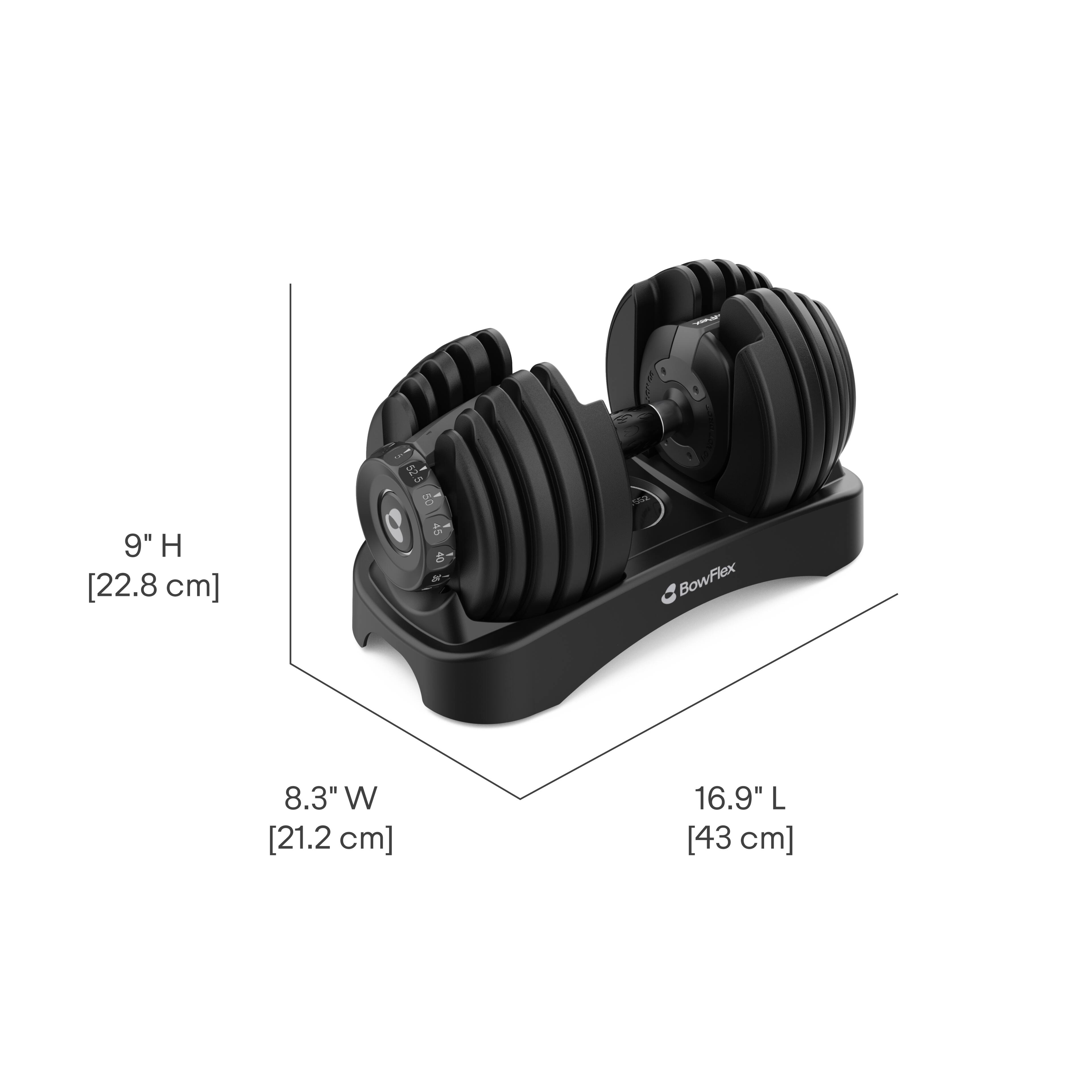 1 in -- 2 P  
9" H [22.8 cm]  
8.3" W [21.2 cm]  
16.9" L [43 cm]