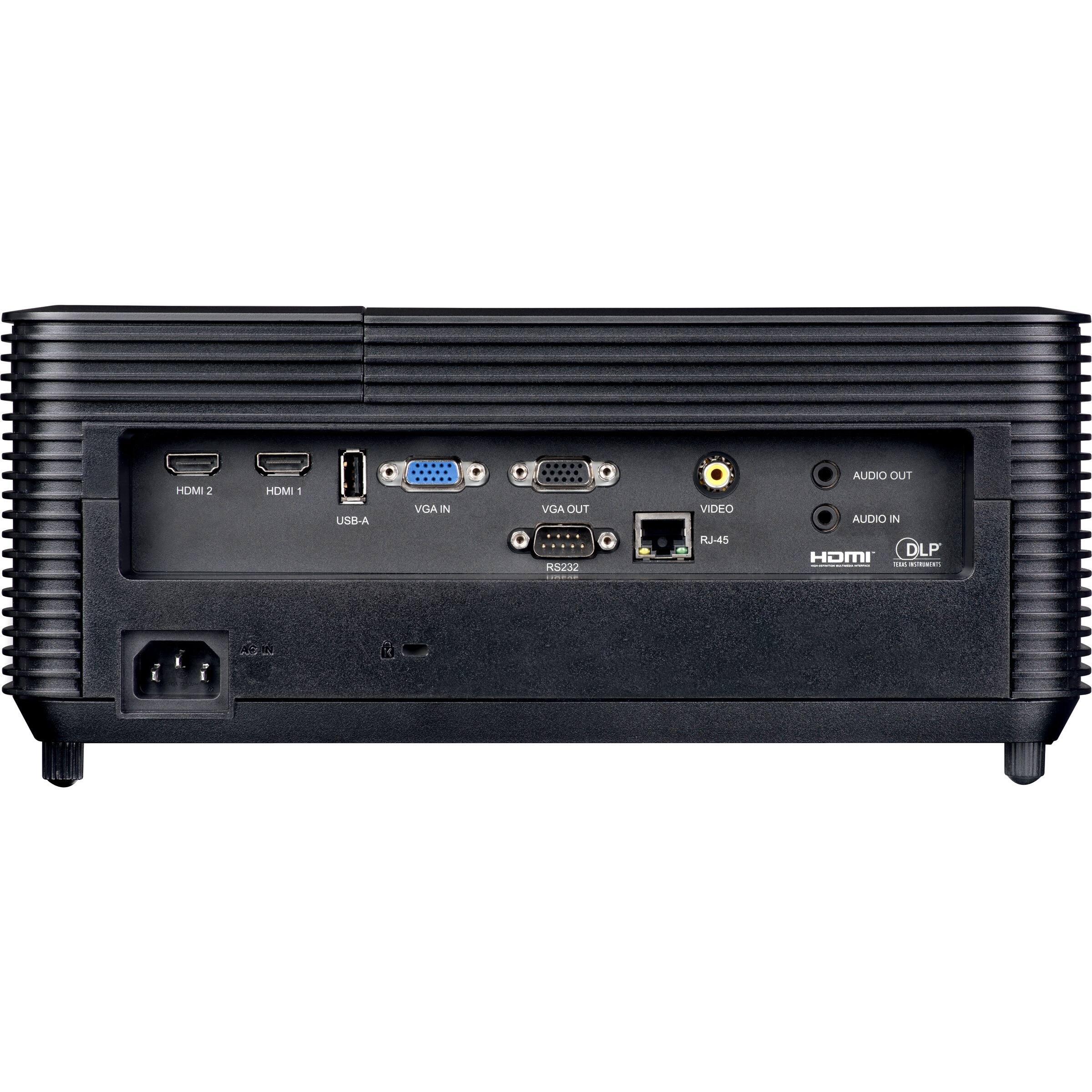 HDMI 2 HDMI 1: USB-A VGA IN VGA OUT VIDEO AUDIO OUT AUDIO IN RS232 RJ-45 DILP HOMI -d CO. AS 1