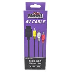 Old Skool AV CABLE
For/Pour/Para SNES, N64, GameCube 6 Foot Cable