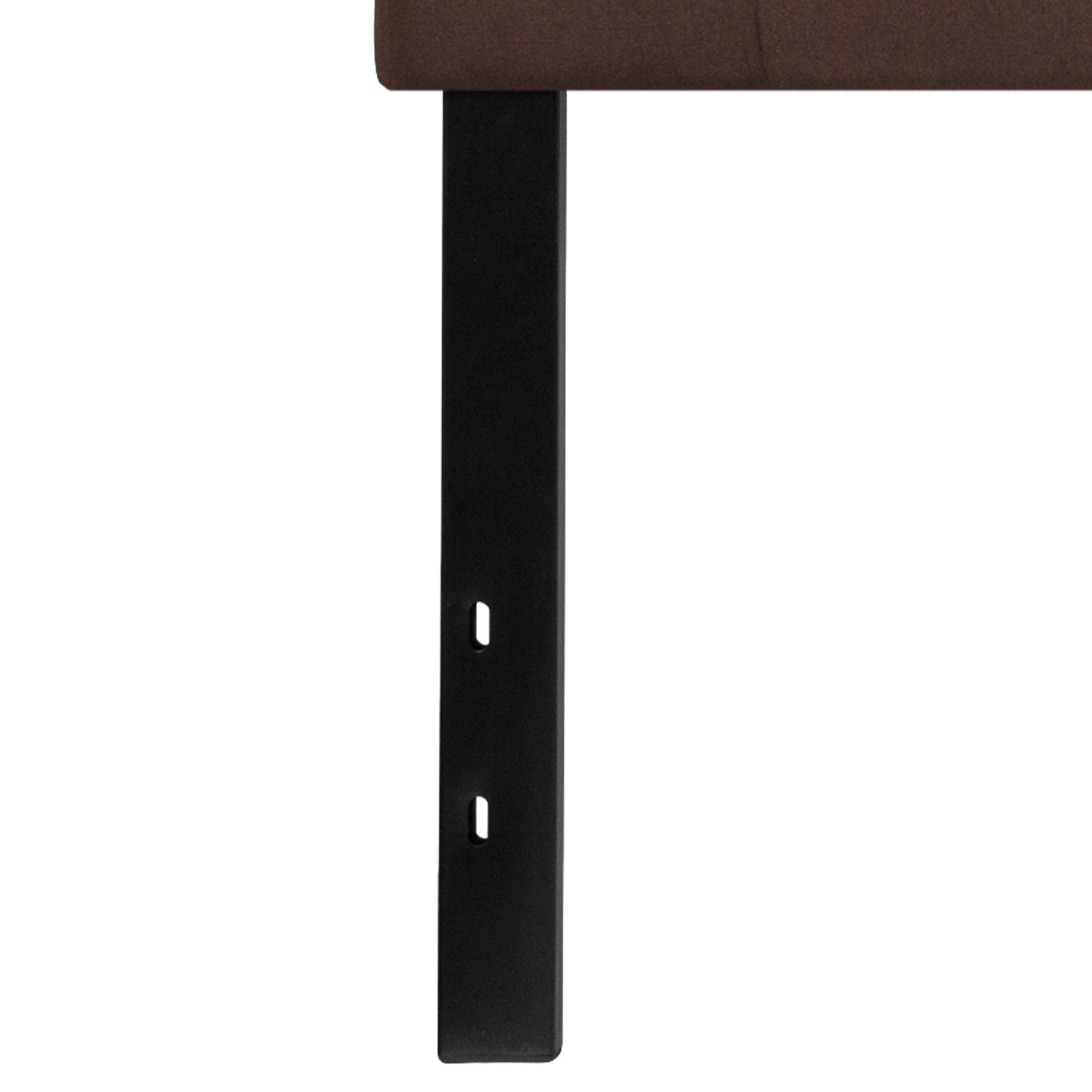 Alt View 6. Emma + Oliver - Quilted Tufted Upholstered Headboard - Dark Brown.