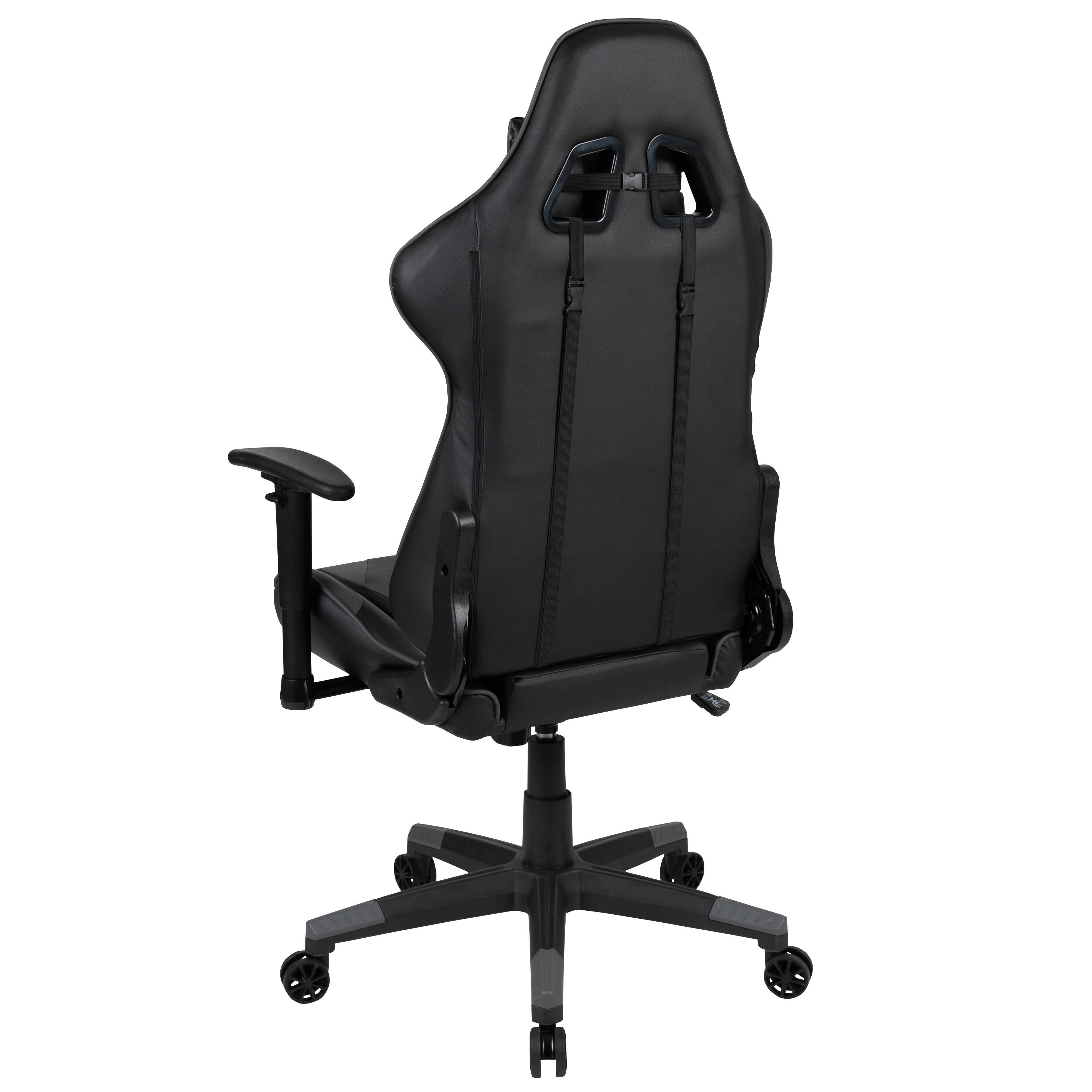 Alt View 5. Emma + Oliver - Z200 Gaming Chair Racing Office Ergonomic Computer PC Chair with Reclining Back - Gray.