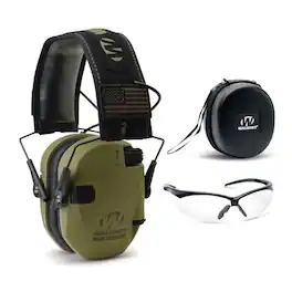 Walkers - Walker’s Razor Slim Electronic Muff (USA with Case and Shooting Glasses - Green