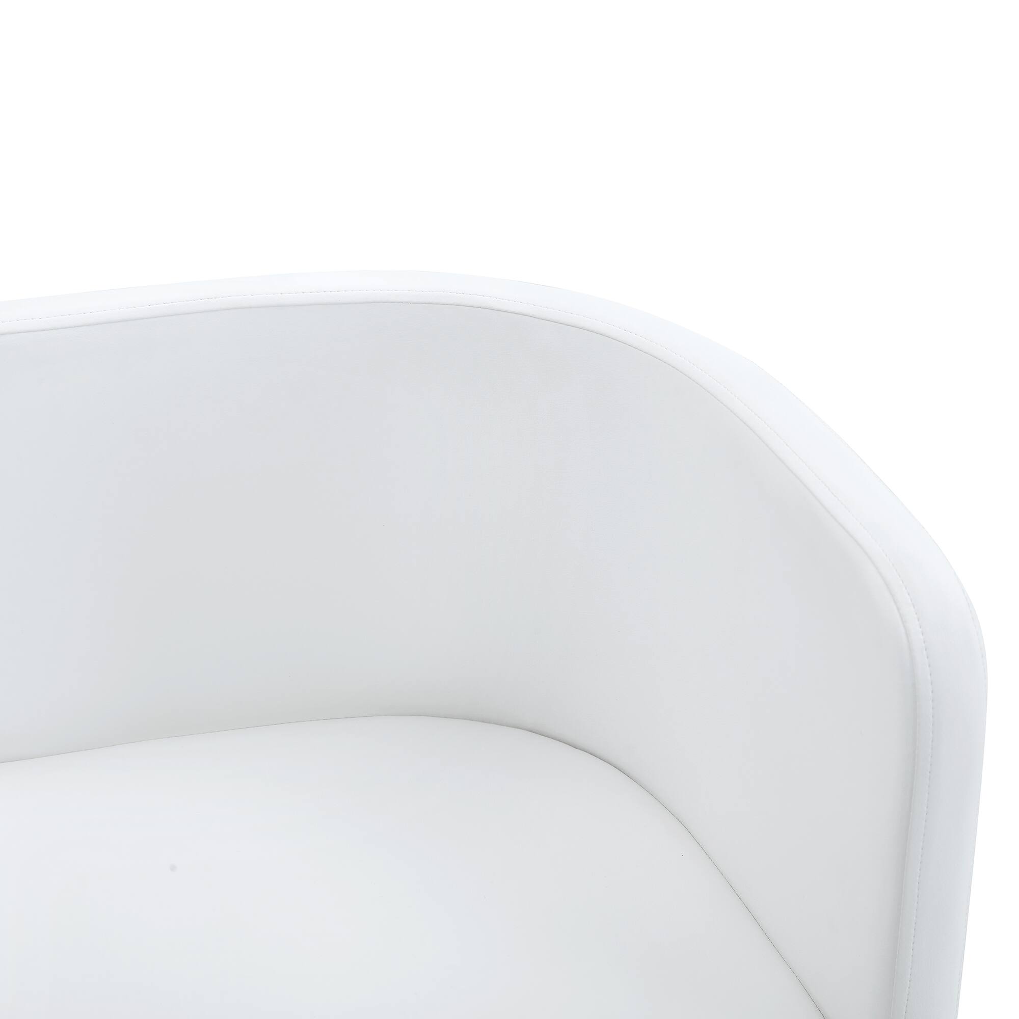 Alt View 2. Loheer - Modern PU Dining Chairs Set of 6 Mixed Design Seating for Kitchen - White.