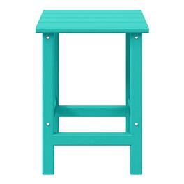 WestinTrends - Malibu 14" square outdoor Side table for Adirondack chair - Turquoise
