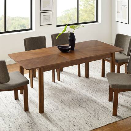 Front. Modway - Alba Extendable Dining Table by Modway - Walnut.