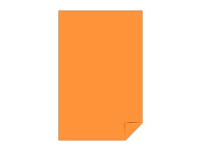 Alt View 2. Astrobrights - Astrobrights Colored Paper, 24 lbs., 11" x 17", Cosmic Orange, 500 Sheets/Ream (22653) - Cosmic Orange.