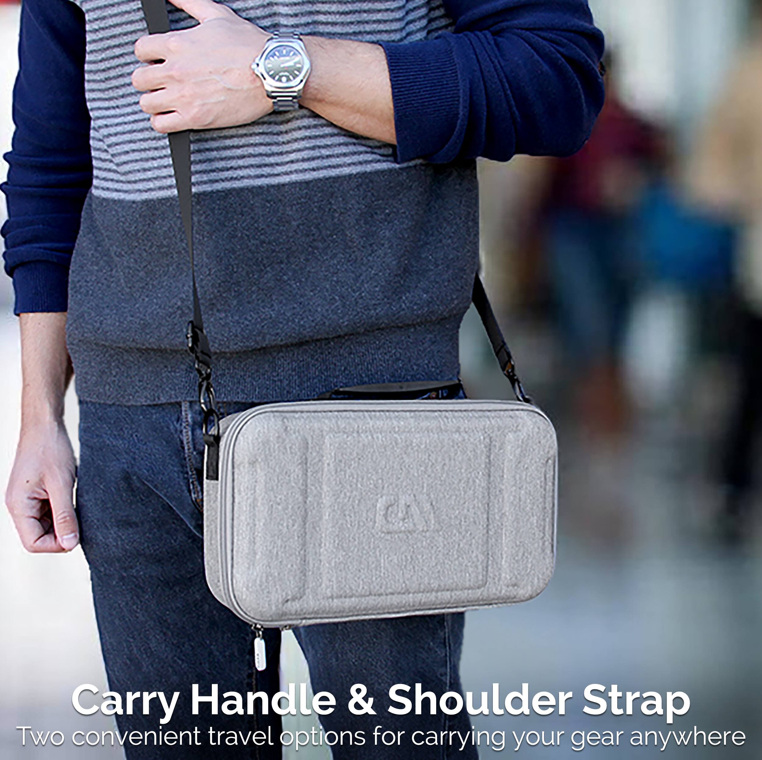 Carry Handle & Shoulder Strap  
Two convenient travel options for carrying your gear anywhere