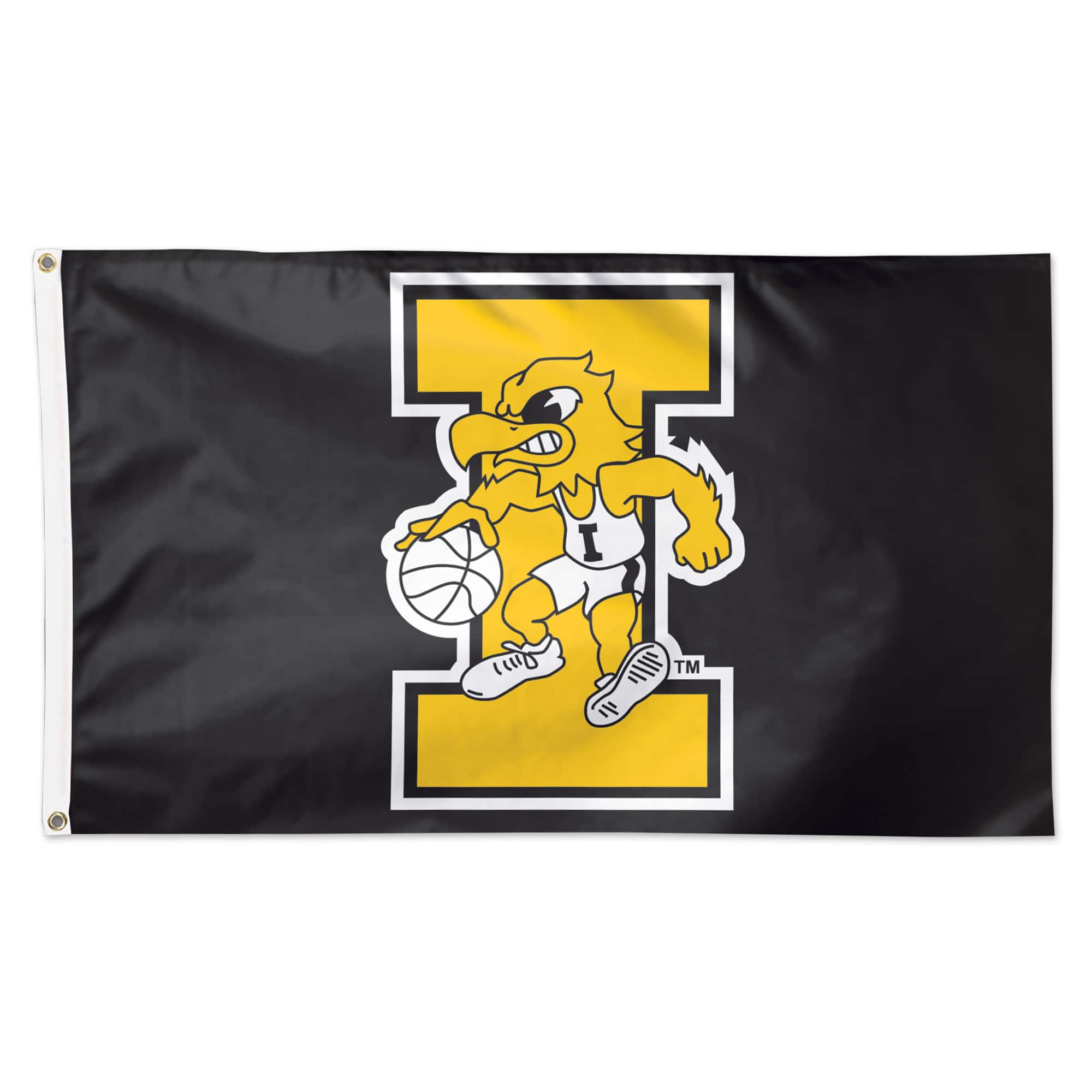 WinCraft - Iowa Hawkeyes 3' x 5' Basketball Deluxe Single-Sided Flag - Multicolor