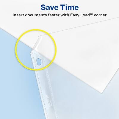 Save Time  
Insert documents faster with Easy Load™ corner