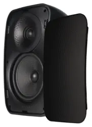 Sonance - MX62 SST SINGLE SPEAKER - Mariner MX Series 6-1/2" 2-Way Outdoor Surface Mount Single Stereo Speaker (Each) - Black - Front_Zoom