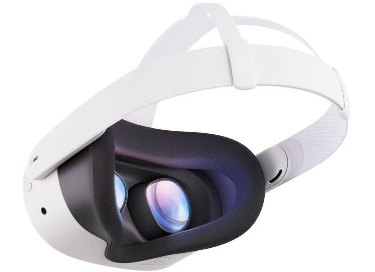 Alt View 2. Meta - Meta Quest 3S 128GB Virtual Reality VR Headset with MightySkins Custom Skin Code - White.