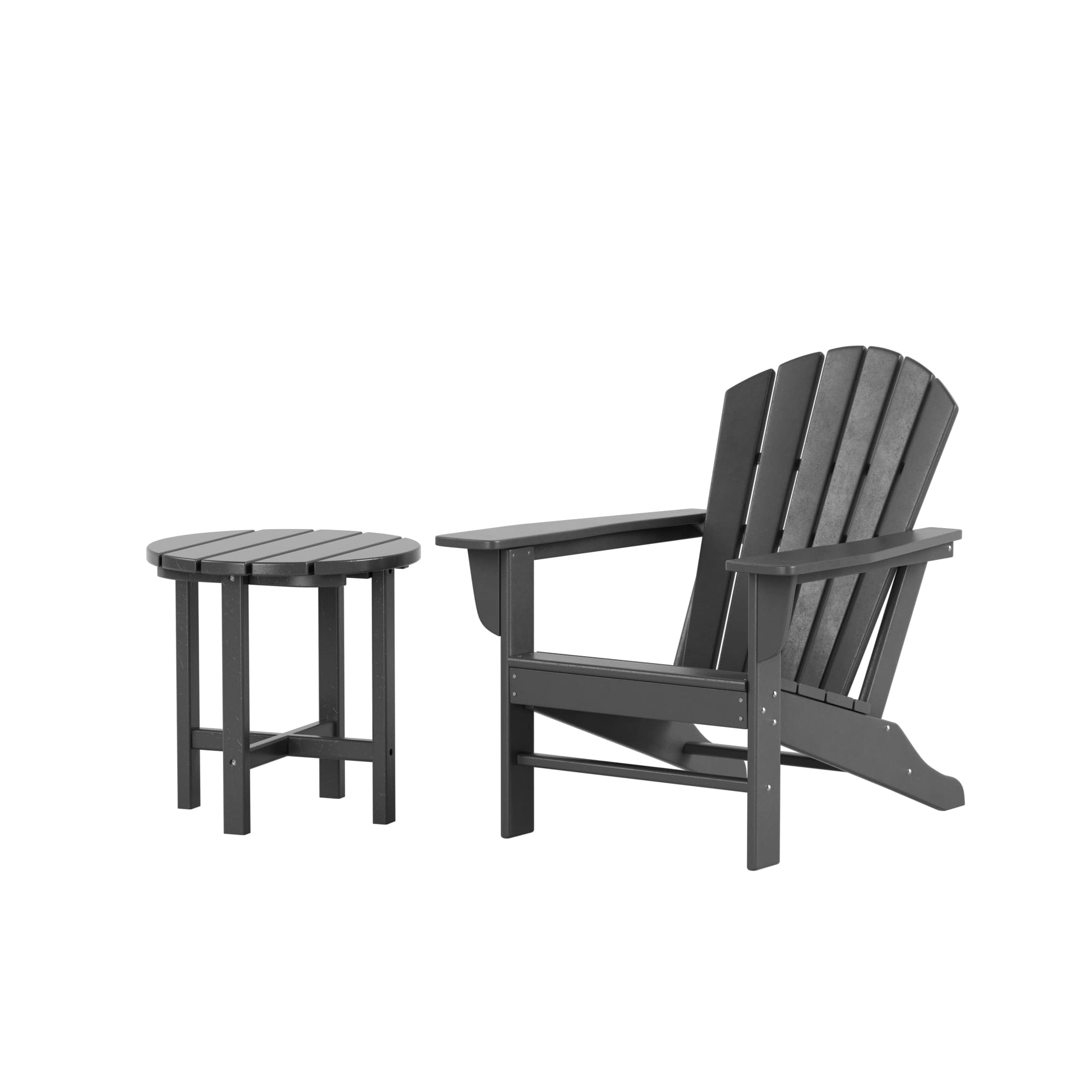 WestinTrends - Dylan Outdoor Adirondack Chair with Side Table Set - Turquoise price history on PriceWatchPro