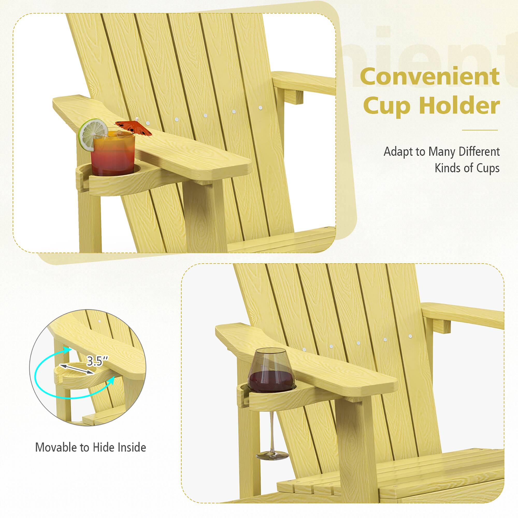 Convenient Cup Holder, Adapt to Many Different Kinds of Cups, 3.5", Movable to Hide Inside