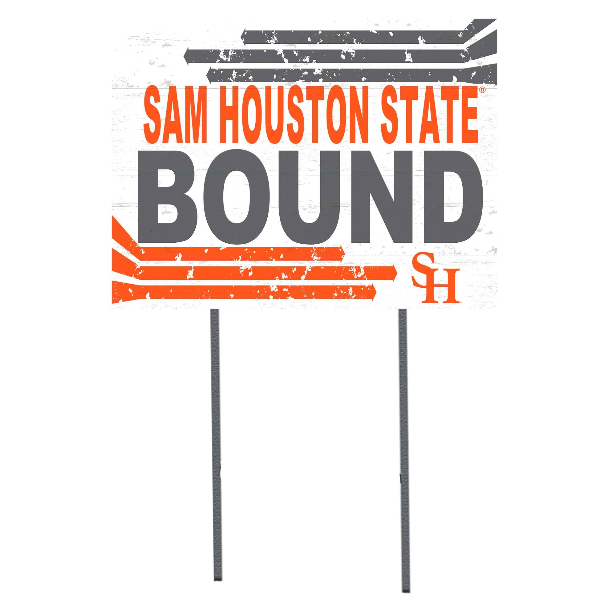 White Sam Houston State Bearcats 18" x 24" Bound Yard Sign