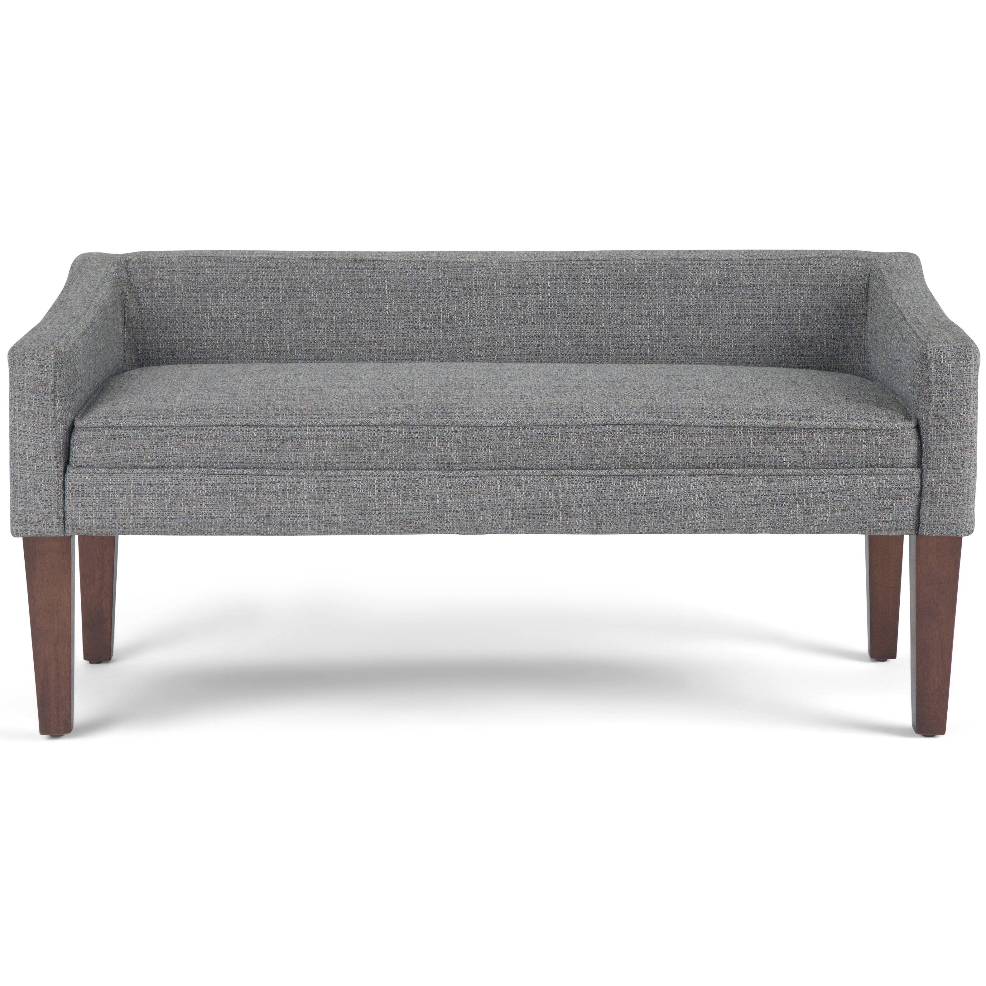 Alt View 11. Simpli Home - Parris Upholstered Bench - Pebble Grey.