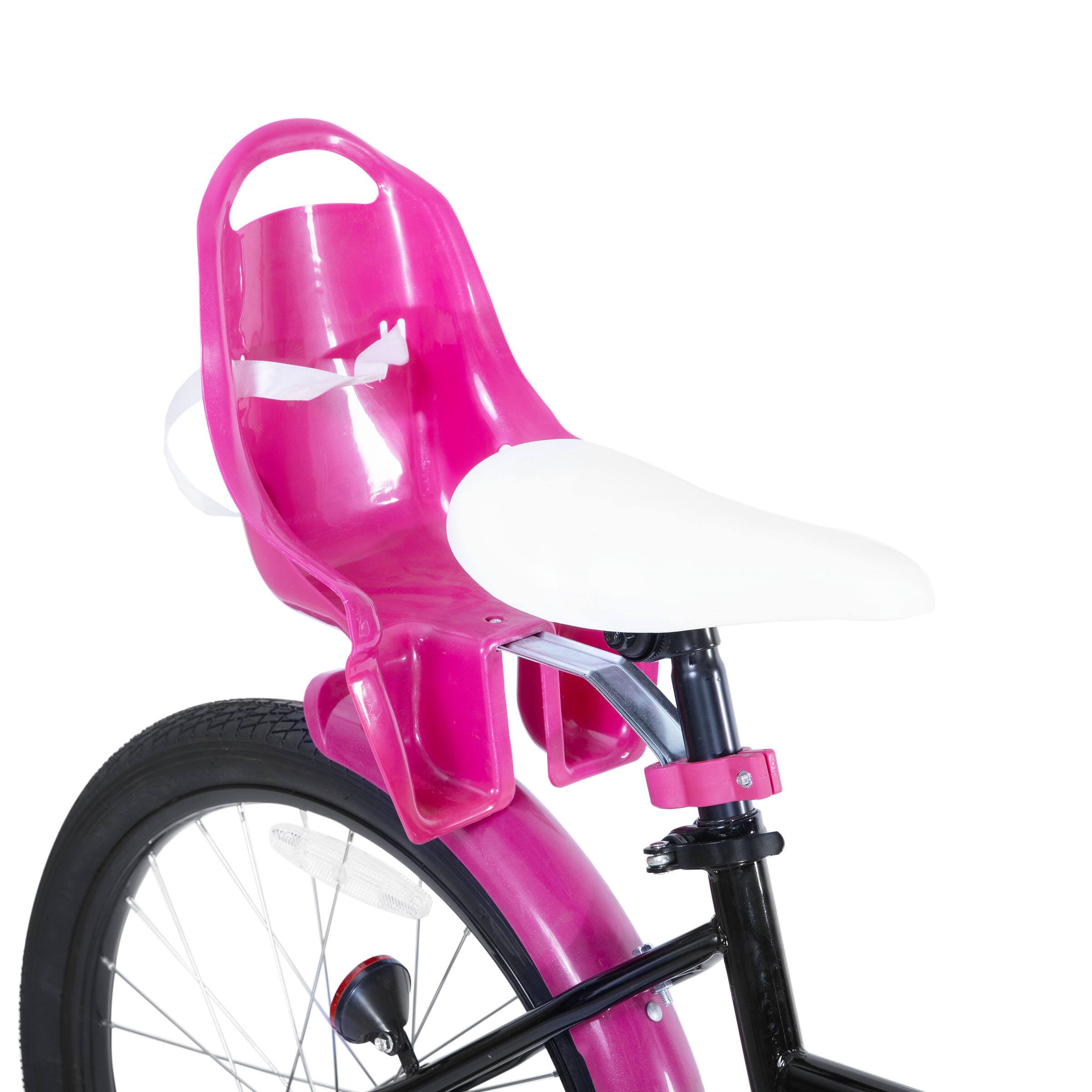 Alt View 6. JOYSTAR - JOYSTAR Zinnia 20" Kids Bike for Ages 7-13 Girls, Children's Bicycle with Training Wheels & Doll Seat, Black - Black.