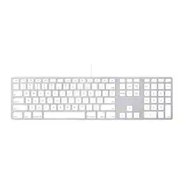 Apple - Refurbished Excellent - A1243 Wired 2-USB US Full Size Keyboard w/Numeric Keypad MB110LL/A - White