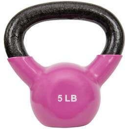 Sunny Health & Fitness - Vinyl Coated Kettlebell 5lbs - Purple