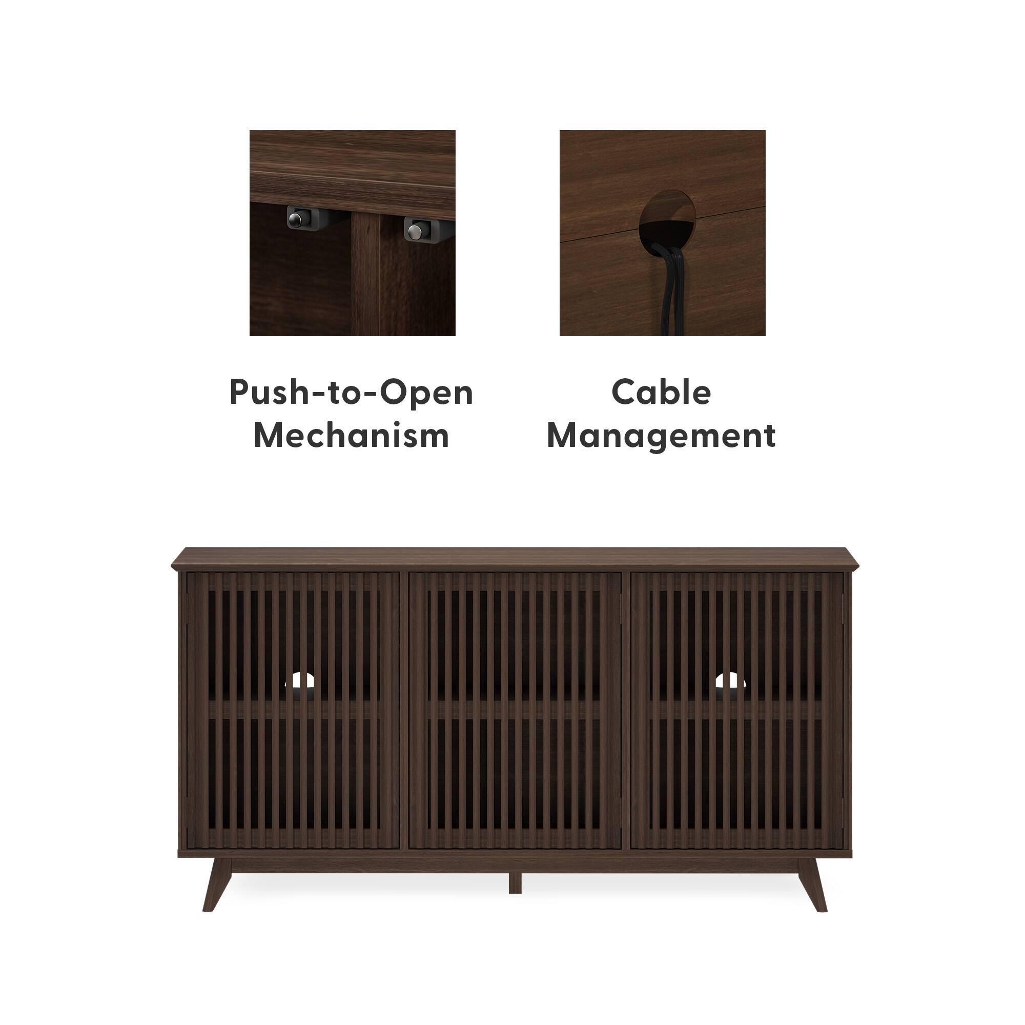 Push-to-Open Mechanism  
Cable Management