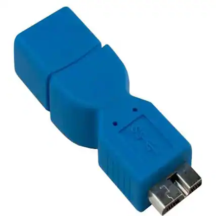 Front. Sanoxy - Sanoxy USB 3.0 A Female to Micro-B Male Adapter - Blue.