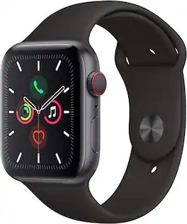 Refurbished Excellent - Apple Watch Series 5 GPS + LTE 40mm Gray Aluminum - Gray - (2019)